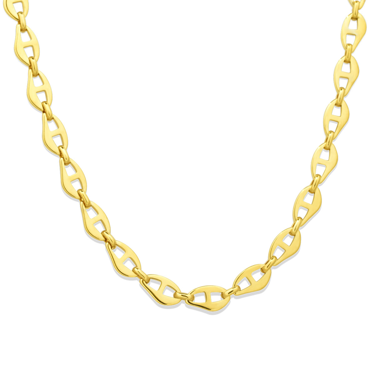 Noelia Chain Gold 8MM Αλυσίδα λαιμού από ανοξείδωτο ατσάλι 316L